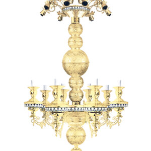 Панікадило бронзове з емаллю, 16 ламп, 80721